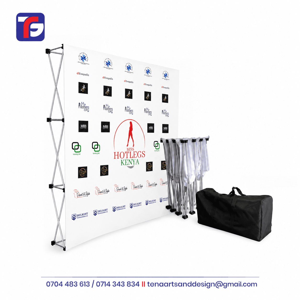 X-stand banner Kenya – portable cross-frame display stand