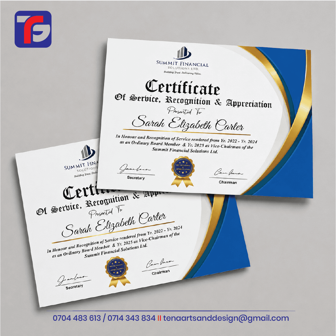 Certificates Printing