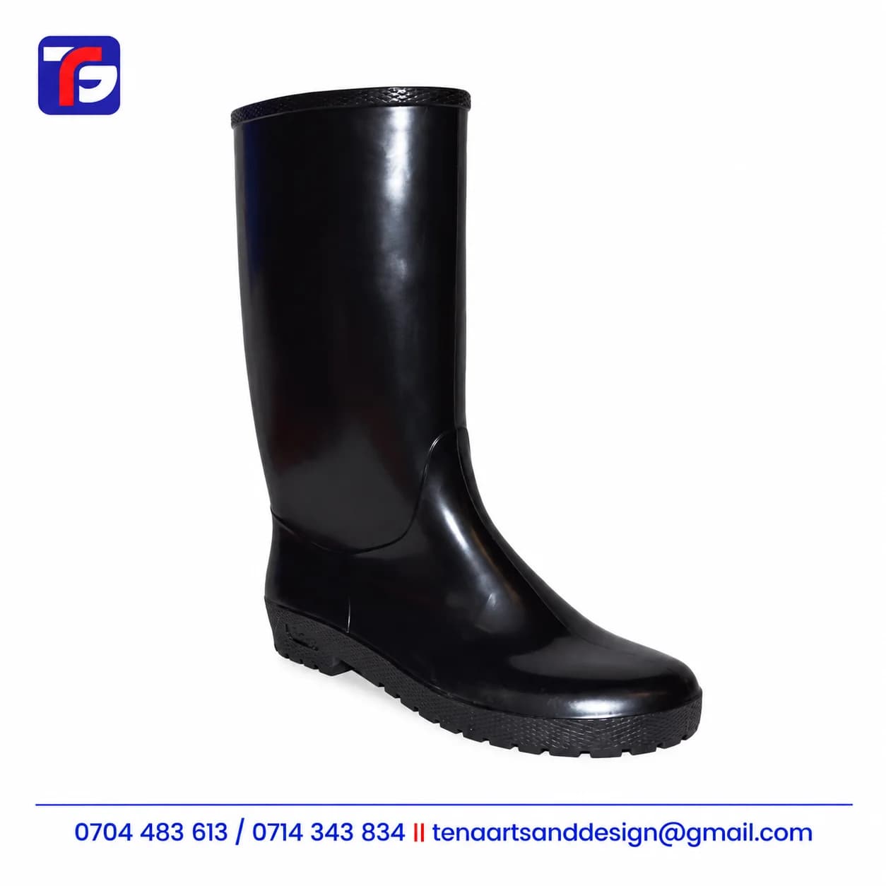 Black General Purpose Gumboots Kenya