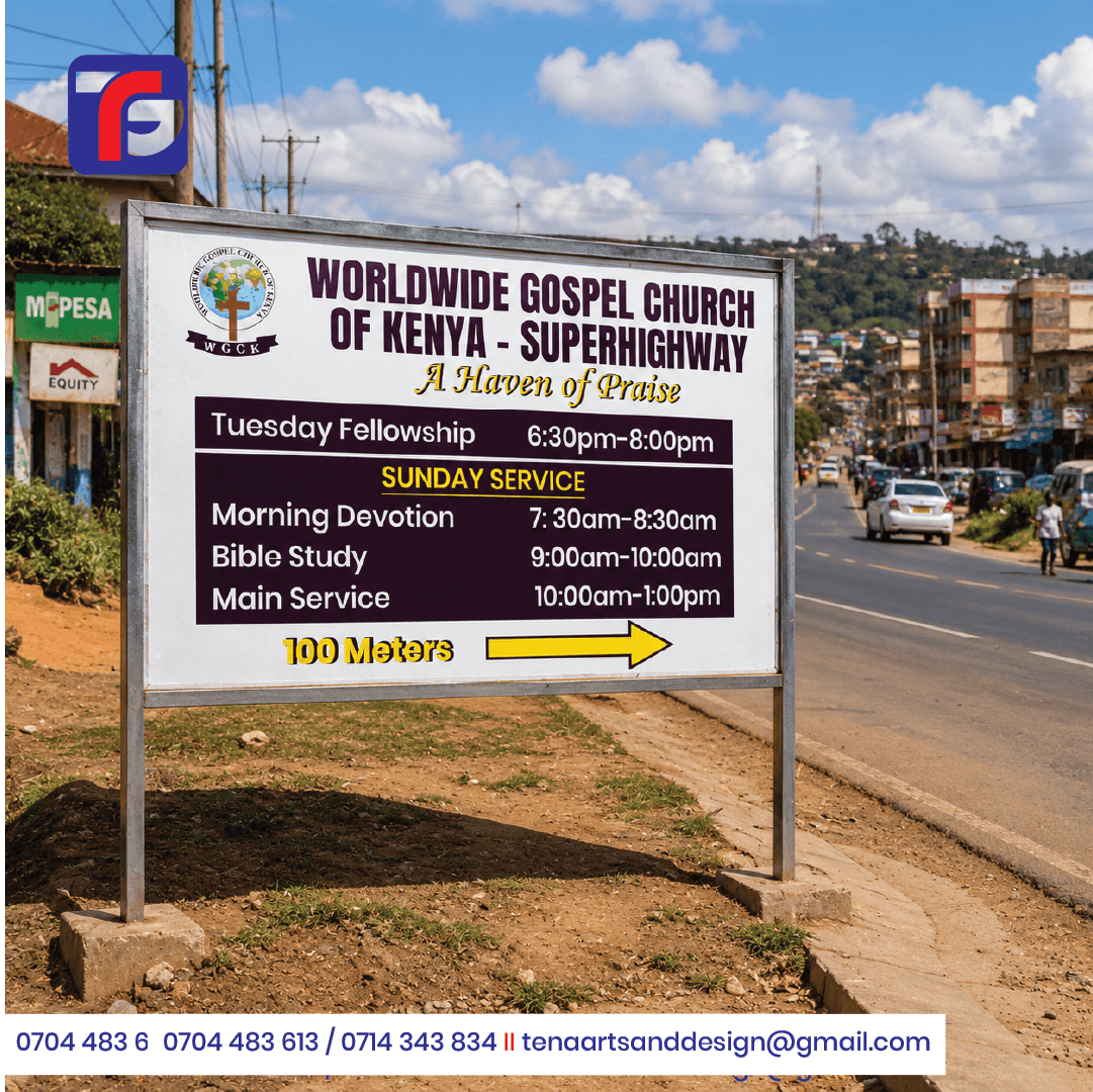 Church Directional Signage Kenya