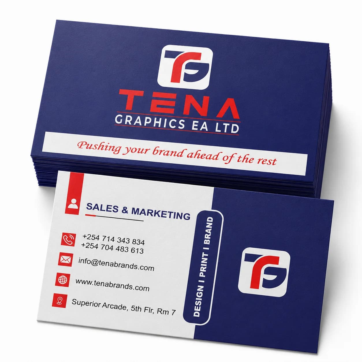 Matte Laminated Business Cards Printing Kenya