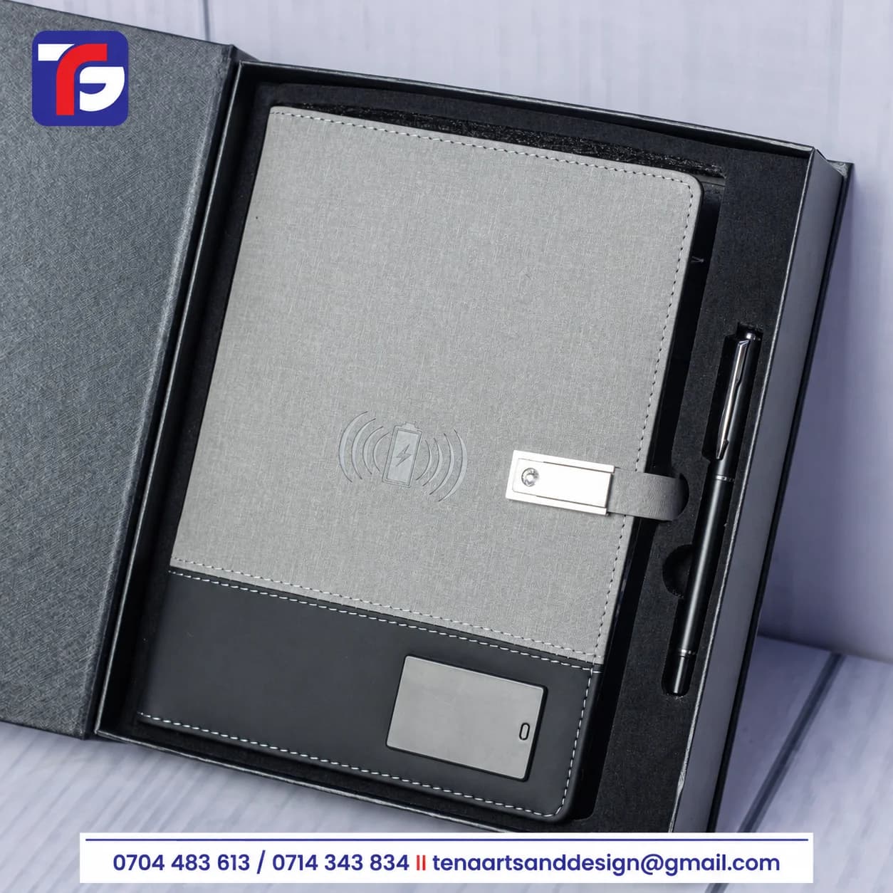 Two-Tone Executive Notebook Pen Set Kenya thumbnail 4