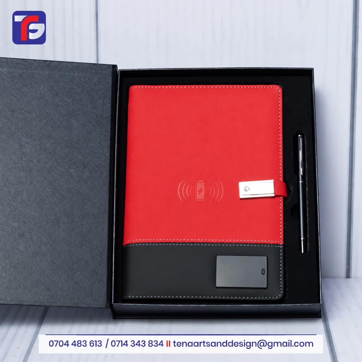 Two-Tone Executive Notebook Pen Set Kenya thumbnail 3