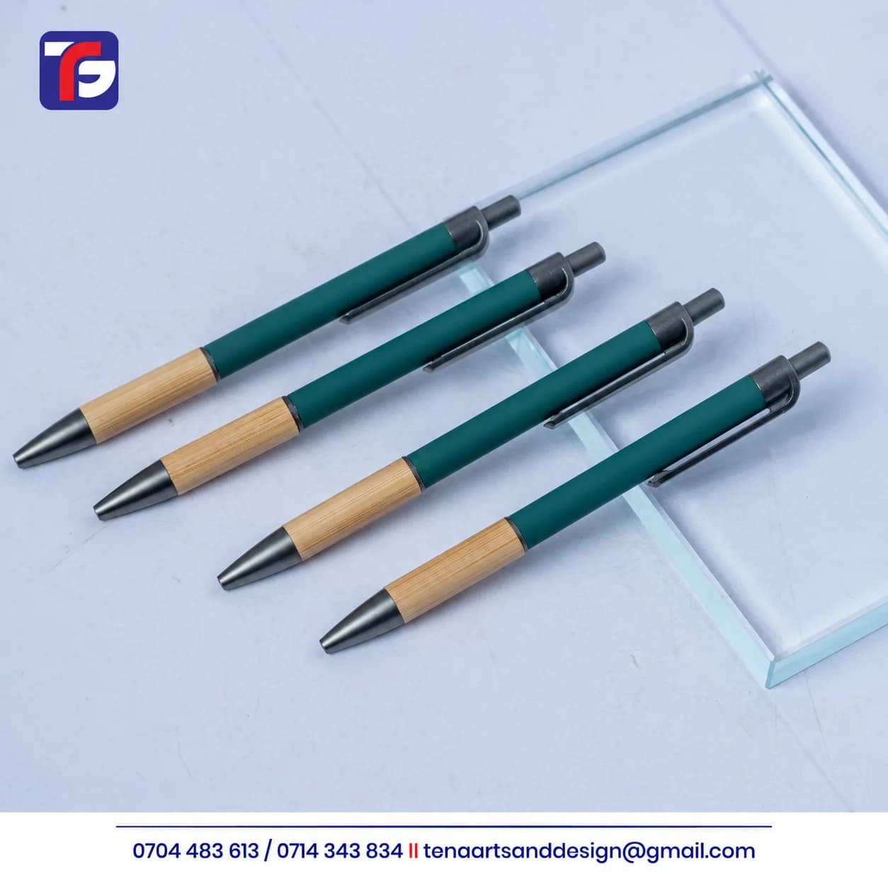 Bamboo-Look Grip Executive Pen Kenya thumbnail 2