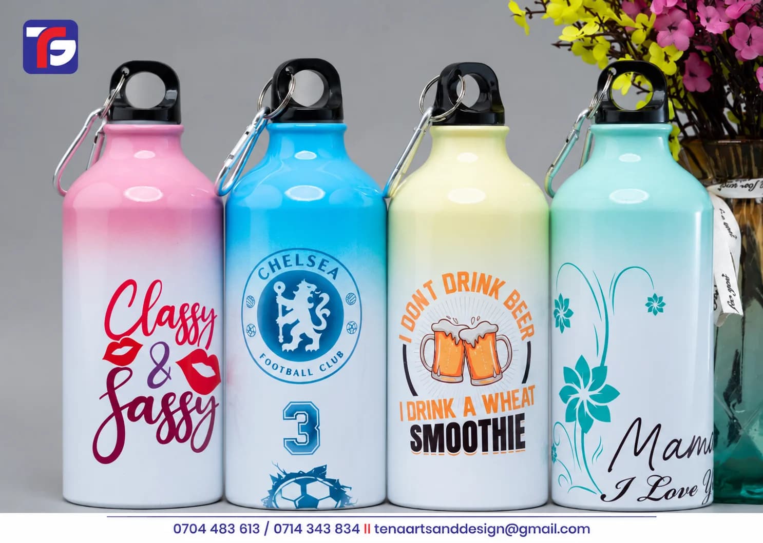 Rainbow Gradient Water Bottle Kenya thumbnail 2