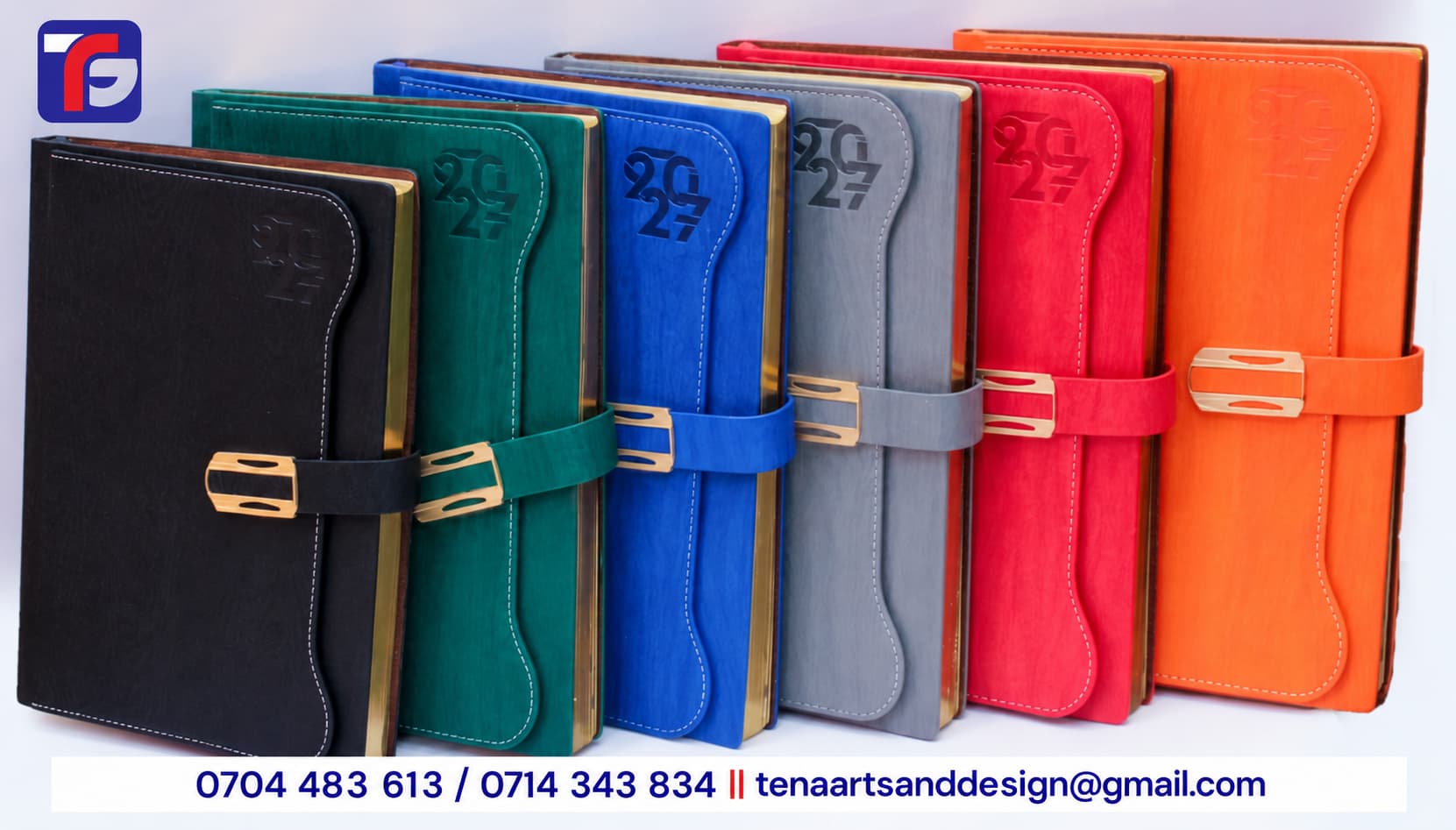 B5 T120 executive diary Kenya with corporate branding