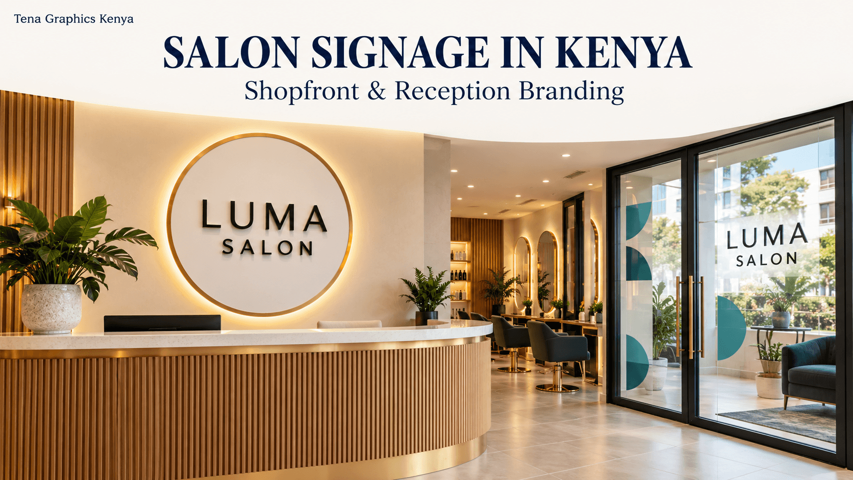 Salon Branding in Kenya: Choosing Your Shopfront and Reception Sign
